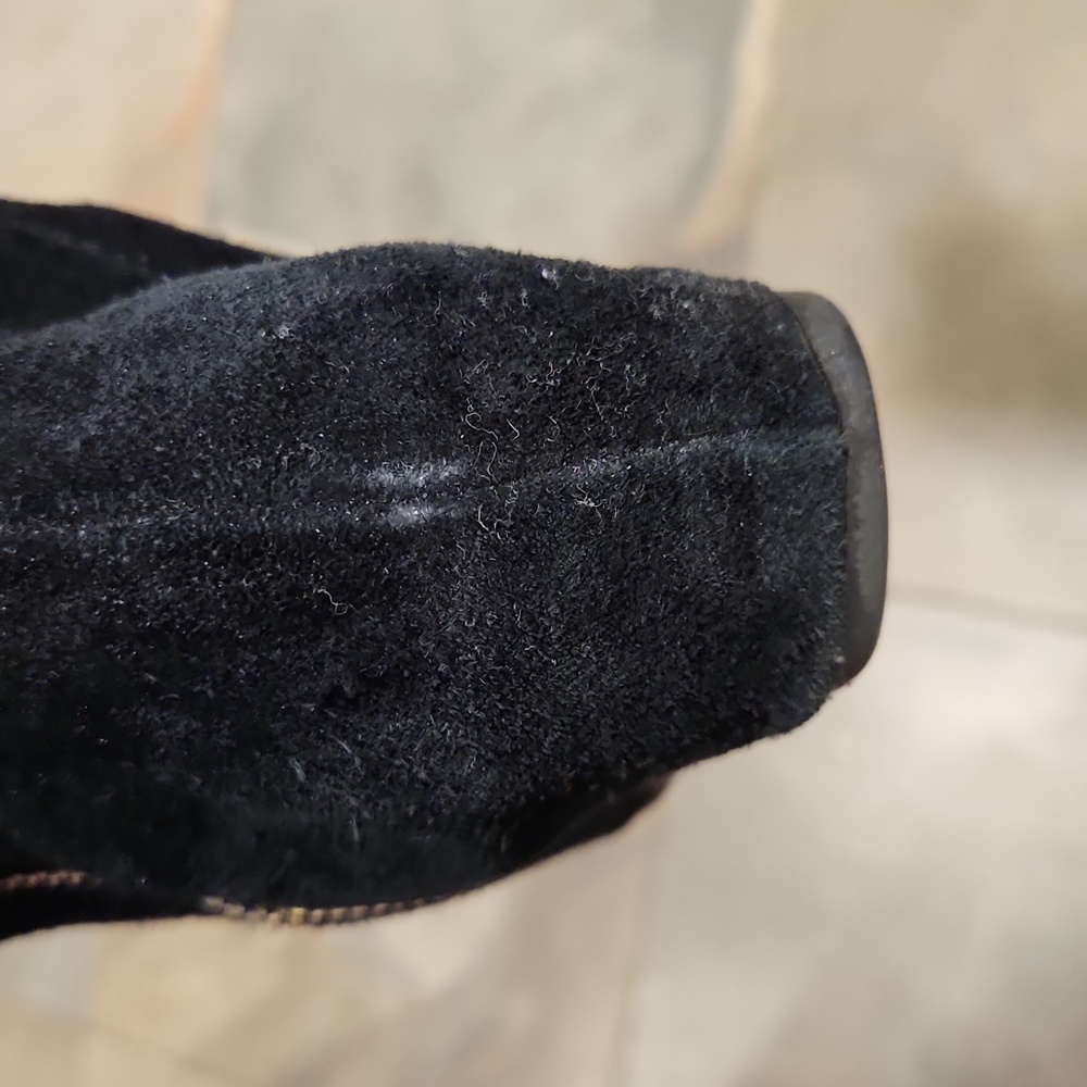 Bcbgeneration Black Suede Knee High Boot, Side Zi… - image 8